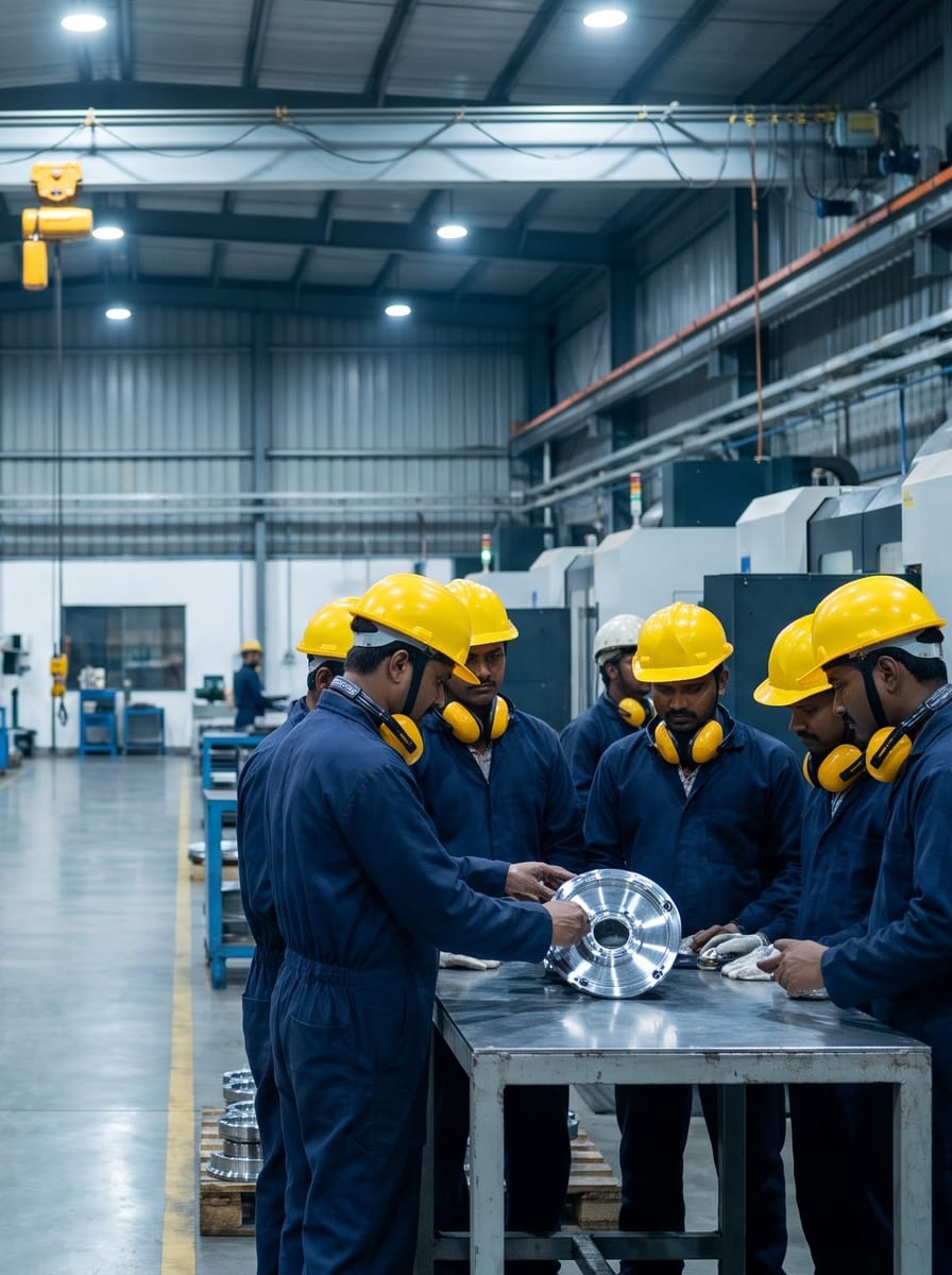 An industrial production floor